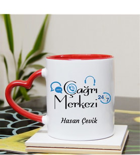 Çağrı Merkezi Kupa Bardağı Kalpli