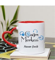 Çağrı Merkezi Kupa Bardağı Kalpli