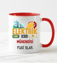Elektirik Mühendisi Kupa Bardağı Kırmızı