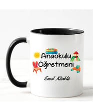 Ana Okulu Öğretmeni Kupa Bardağı Siyah