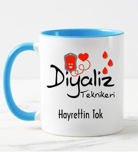Diyaliz Teknikeri Kupa Bardağı Mavi