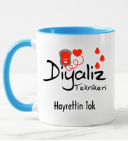 Diyaliz Teknikeri Kupa Bardağı Mavi