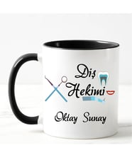 Diş Hekimi Kupa Bardağı Siyah