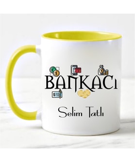 Bankacı Kupa Bardağı Sarı