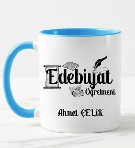 Edebiyat Öğretmeni Kupa Bardağı Mavi