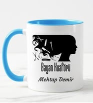 Bayan Kuaförü Kupa Bardağı Mavi