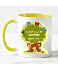 Çocuk Gelişimi Ve Eğitimi Öğretmeni Kupa Bardağı Sarı