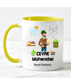 Çevre Mühendisi Kupa Bardağı Sarı