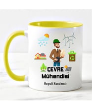 Çevre Mühendisi Kupa Bardağı Sarı