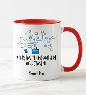 Bilişim Teknolojileri Kupa Bardağı Kırmızı