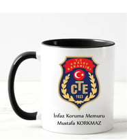 Ceza İnfaz Koruma Memuru Kupa Bardağı Siyah