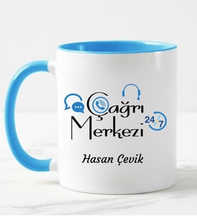 Çağrı Merkezi Kupa Bardağı Mavi