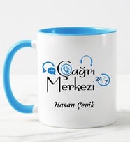 Çağrı Merkezi Kupa Bardağı Mavi