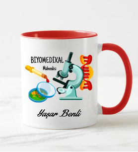 Biyomedikal Mühendisi Kupa Bardağı Kırmızı