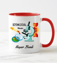 Biyomedikal Mühendisi Kupa Bardağı Kırmızı