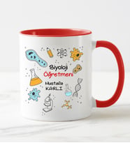 Biyoloji Öğretmeni Kupa Bardağı Kırmızı
