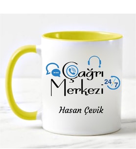 Çağrı Merkezi Kupa Bardağı Sarı
