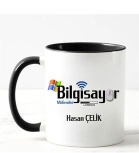 Bilgisayar Mühendisi Kupa Bardağı Siyah