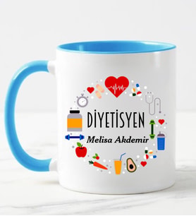 Diyetisyen Kupa Bardağı Mavi