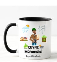 Çevre Mühendisi Kupa Bardağı Siyah