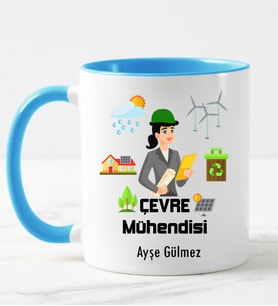 Çevre Mühendisi Kupa Bardağı Mavi