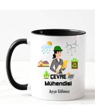 Çevre Mühendisi Kupa Bardağı Siyah