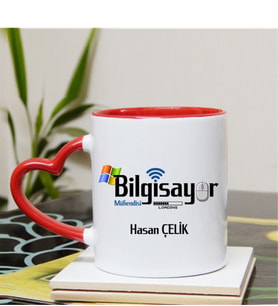 Bilgisayar Mühendisi Kupa Bardağı Kalpli