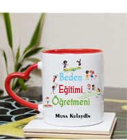 Beden Eğitimi Öğretmeni Kupa Bardağı Kalpli