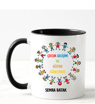 Çocuk Gelişimi Ve Eğitimi Öğretmeni Kupa Bardağı Siyah