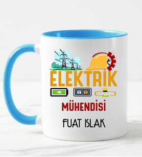 Elektirik Mühendisi Kupa Bardağı Mavi