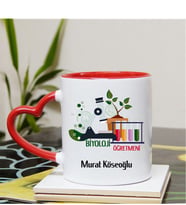 Biyoloji Öğretmeni Kupa Bardağı Kalpli