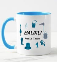 Balıkçı Kupa Bardağı Mavi
