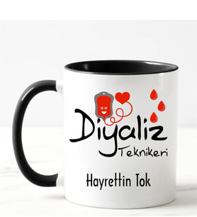 Diyaliz Teknikeri Kupa Bardağı Siyah
