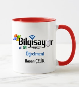 Bilgisayar Öğretmeni Kupa Bardağı Kırmızı