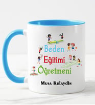Beden Eğitimi Öğretmeni Kupa Bardağı Mavi
