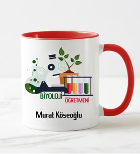 Biyoloji Öğretmeni Kupa Bardağı Kırmızı