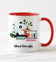 Biyoloji Öğretmeni Kupa Bardağı Kırmızı