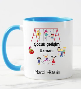 Çocuk Gelişimi Ve Eğitimi Öğretmeni Kupa Bardağı Mavi