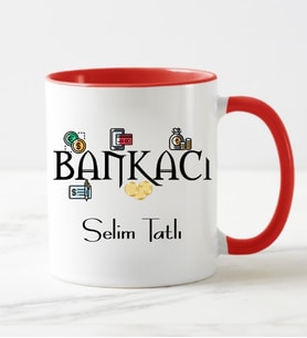 Bankacı Kupa Bardağı Kırmızı