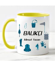 Balıkçı Kupa Bardağı Sarı