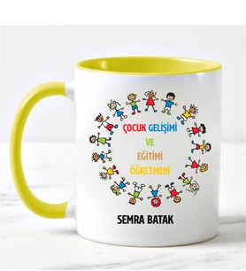 Çocuk Gelişimi Ve Eğitimi Öğretmeni Kupa Bardağı Sarı