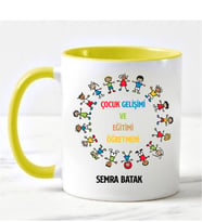 Çocuk Gelişimi Ve Eğitimi Öğretmeni Kupa Bardağı Sarı