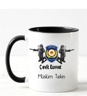 Çevik Kuvvet Polisi Kupa Bardağı Siyah