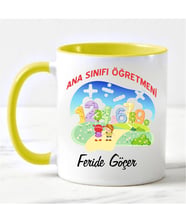 Ana Sınıfı Öğretmeni Kupa Bardağı Sarı
