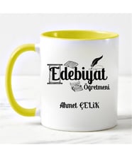 Edebiyat Öğretmeni Kupa Bardağı Sarı