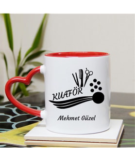 Kuaför Kupa Bardağı Kalpli