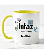 Ceza İnfaz Koruma Memuru Kupa Bardağı Sarı