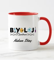 Biyoloji Öğretmeni Kupa Bardağı Kırmızı