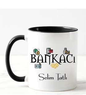Bankacı Kupa Bardağı Siyah