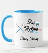 Diş Hekimi Kupa Bardağı Mavi